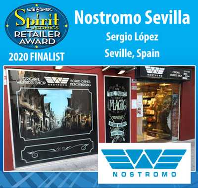 Nostromo earns the Will Eisner Spirit of Comics Retailer Award Winner 2020
